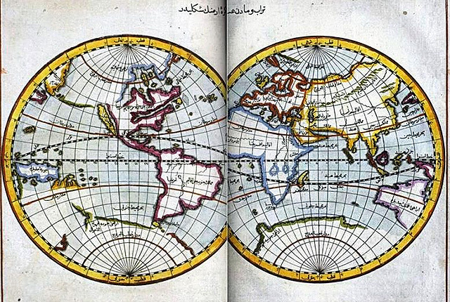 Карта Кятиба Челеби, XVI в.
