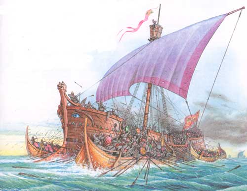 Морское сражение византийского флота