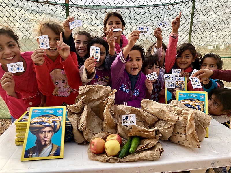 Пища для ума и тела: проект «1001 изобретение» поддерживает сирийских детей