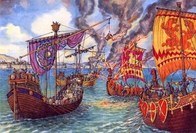 Флот русов у Константинополя