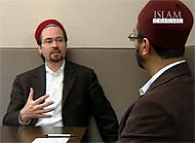 Фрагмент передачи «Исламского канала» с участием популярного в США шейха Хамзы Юссефа.