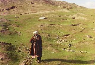Пастух на склоне холма, Самарканд (современный Узбекистан)