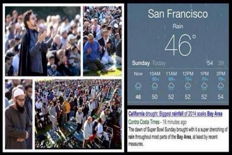 Сотни мусульман помолились о дожде в Калифорнии