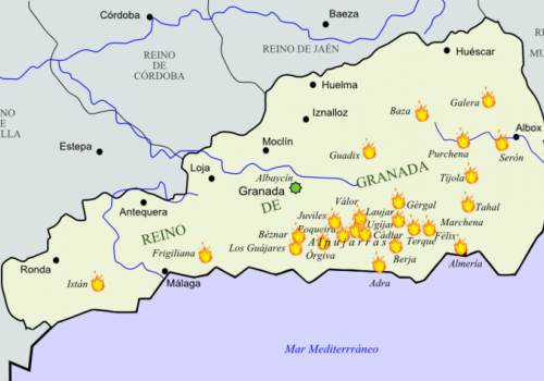 Очаги восстаний в Гранадском эмирате
