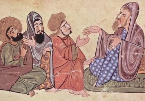 Мусульманские ученые. Средневековый рисунок