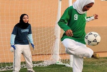 Египетские футболистки в хиджабах в ожидании Кубка мира