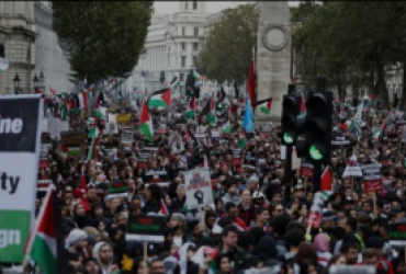 100-тысячный митинг в Лондоне против войны в Газе