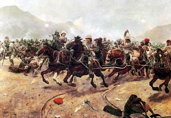 Бегство английской кавалерии