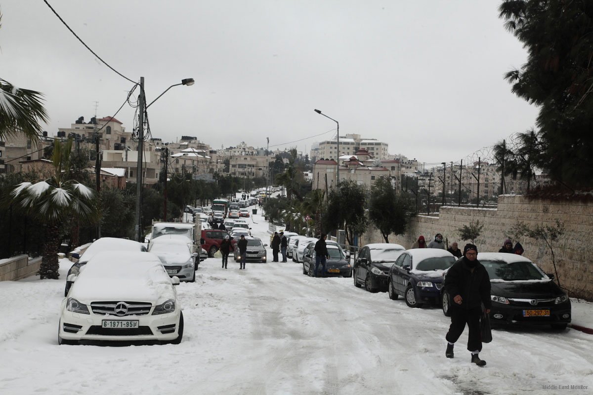 Снежная буря «Худа» охватила Палестину в прошлую среду, пострадали города Рамалла, Вифлеем, Хеврон, Иерусалим и Шхем.