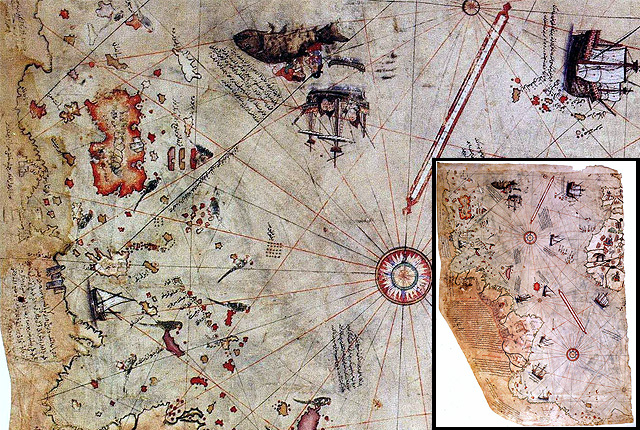 Карта Пири-реиса, XVI в.