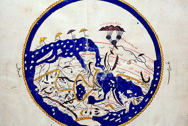 Карта Али Идриси, XII в.