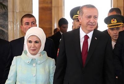 Эрдоган со своей женой