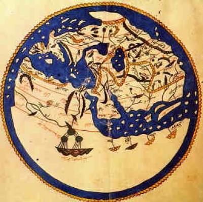 Планисфера Аль-Идриси считалась первой научной картой мира.