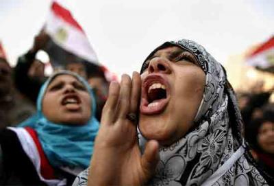 В ночь разгона на площади Рабаа было много женщин
