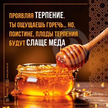 Проявляя терпение, ты ощущаешь горечь...