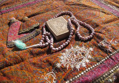 Джанамаз из терме (иранской ткани ручной работы), начало XX века
