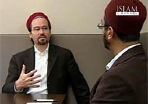 Фрагмент передачи «Исламского канала» с участием популярного в США шейха Хамзы Юссефа.