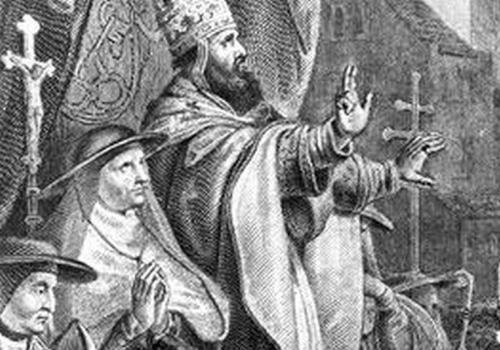 Папа Урбан  II объявляет о начале крестового похода